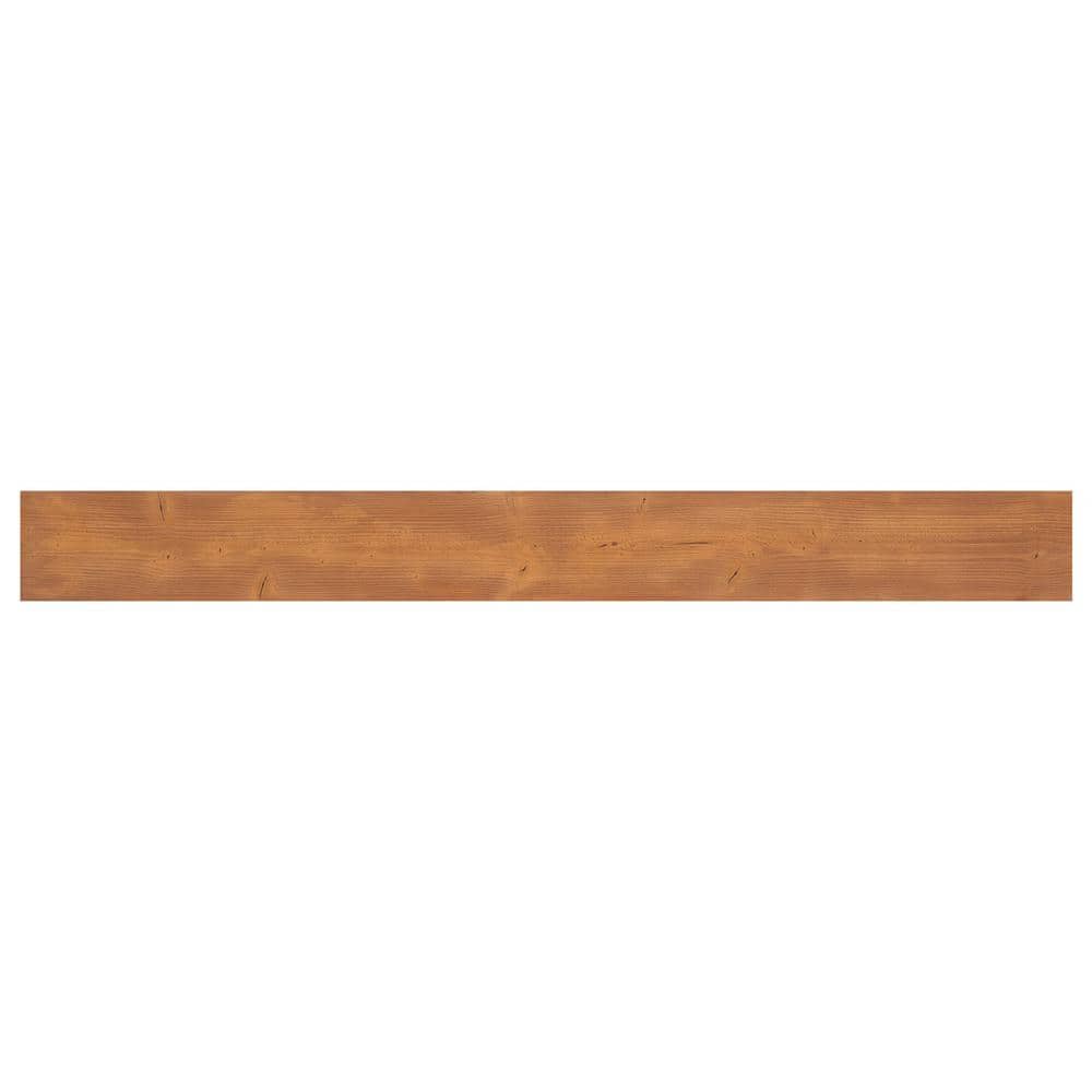 Light Brown Rustic Pine Wood Plank Self-Adhesive Panels