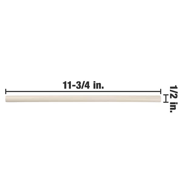 Twist Yellow Lemon 1/2 in. x 11-3/4 in. Glossy Ceramic Wall Tile Trim