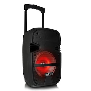 8 in. 400-Watt Bluetooth Portable Party PA Speaker System with Illuminating Lights