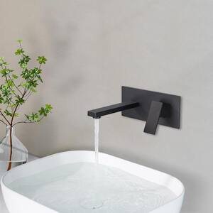 ACA Single-Handle Wall-Mount Roman Tub Faucet without Hand Shower in matte black