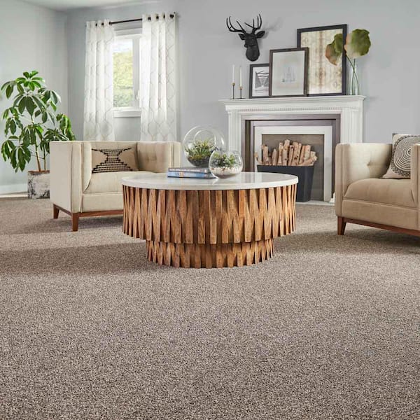 Maisie I  - Taupe Essence - Beige 42 oz. Triexta Texture Installed Carpet