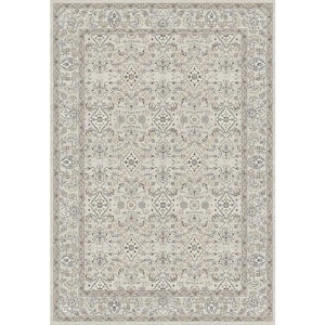 Ancient Garden 7 ft. 10 in. X 10 ft. 10 in. Cream/Beige Oriental Indoor Area Rug