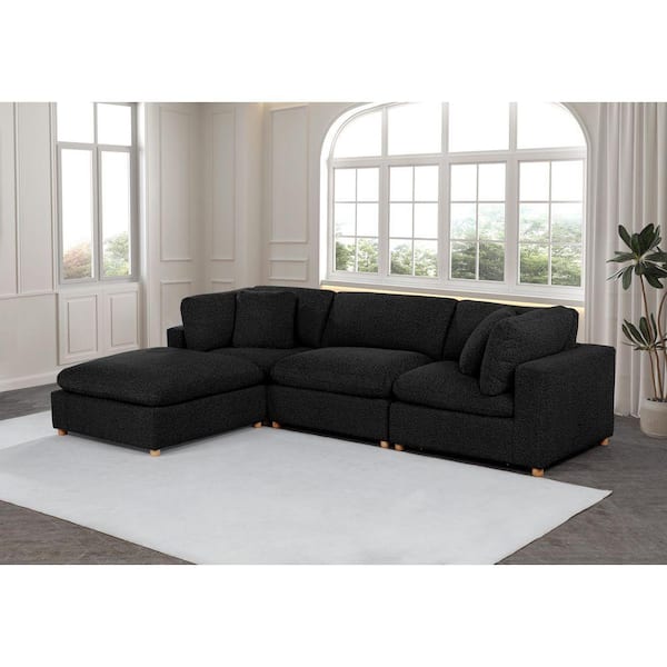 Best Quality Furniture Dexter 40 in W. Armless 1-Piece Boucle