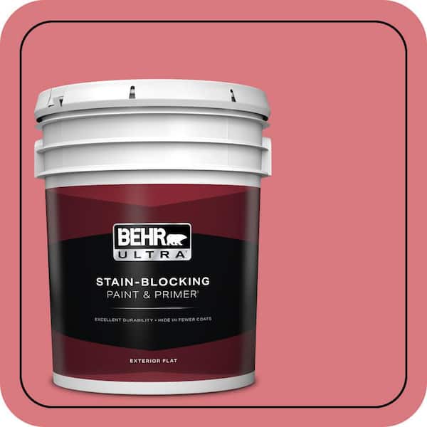 BEHR ULTRA 5 gal. #P160-4 Juicy Details Flat Exterior Paint & Primer