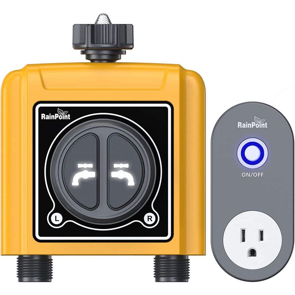RainPoint Smart WiFi Water 2Zone Timer for Garden Hose Faucet