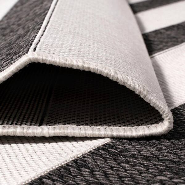 JONATHAN Y Aveiro Black/Cream 8 ft. x 10 ft. Wide Stripe JONATHAN Y Aveiro Black/Cream 8 ft. x 10 ft. Wide Stripe