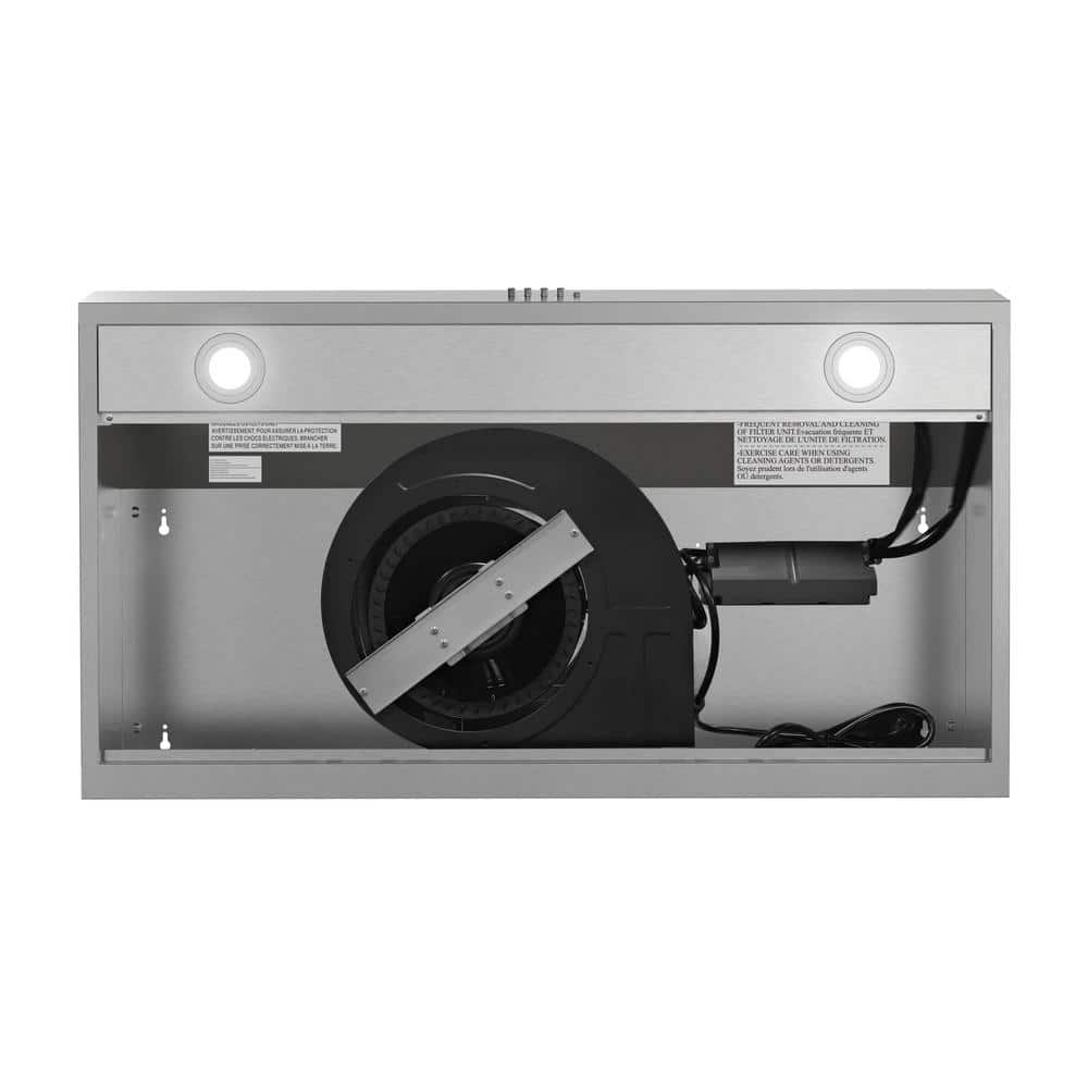 Streamline 36" Stainless Steel Under Cabinet Range Hood with LED Lights