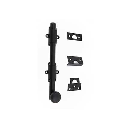 Matte Black - Door Bolts - Door Security - The Home Depot