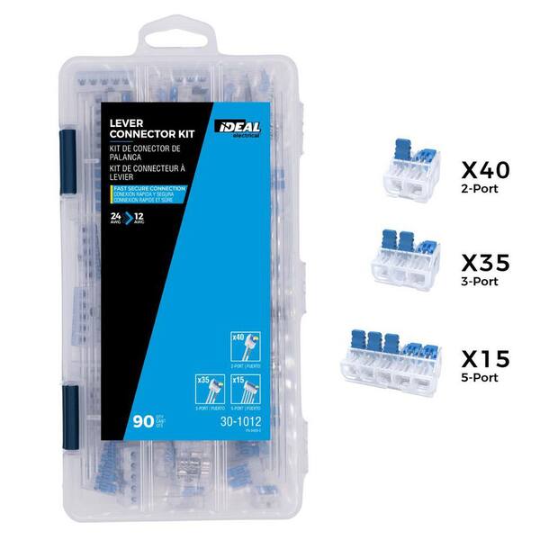 In-Sure 12 AWG Lever Connector Kit, 90-Pieces