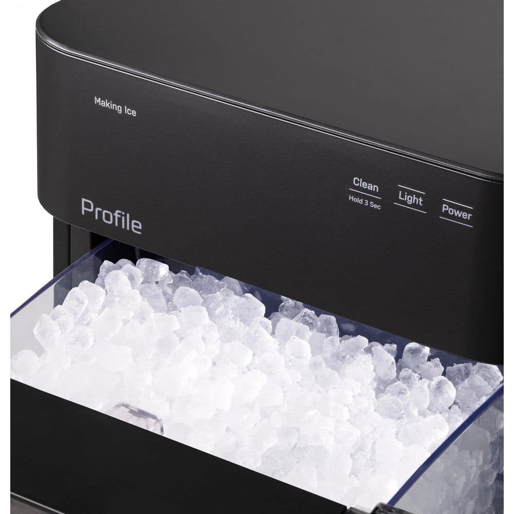 GE Profile Profile Opal 2.0 38 lbs. Ultra Nugget Ice Maker with Side Tank & Scale Inhibiting Filter, with Wifi in Black