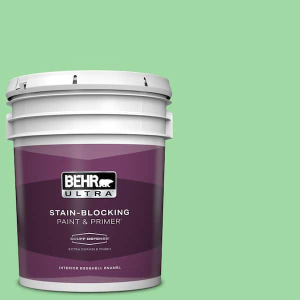 BEHR ULTRA 5 gal. #450B-4 Green Trance Extra Durable Eggshell Enamel Interior Paint & Primer