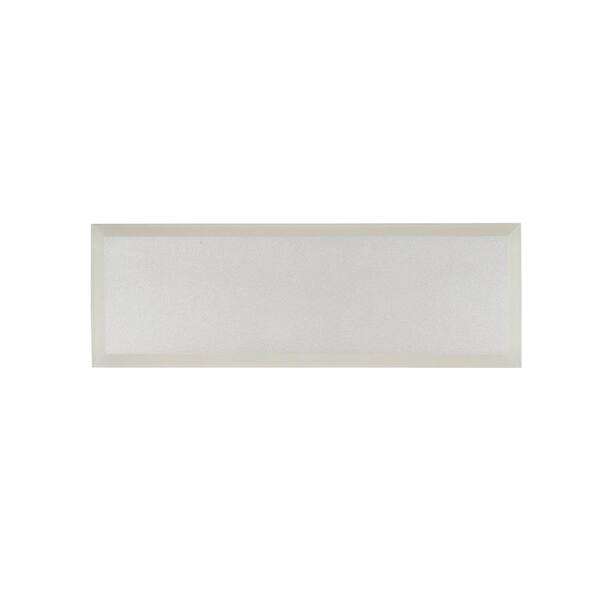 Jeffrey Court Luster White 4 in. x 12 in. Glossy Glass Wall Tile (10 sq. ft./Case)
