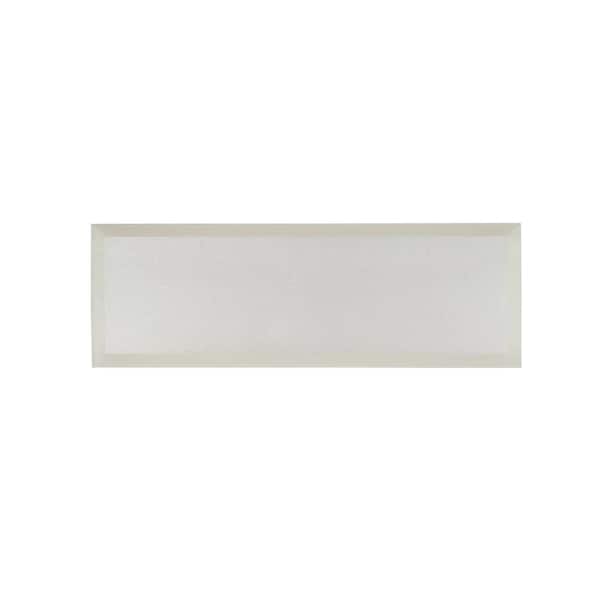 Jeffrey Court Luster White 4 in. x 12 in. Glossy Glass Wall Tile (1 sq. ft./Pack)