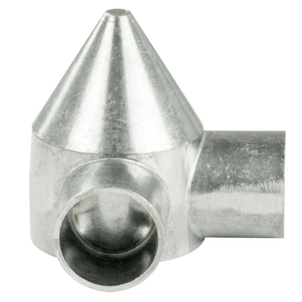 Everbilt 23/8 in. Aluminum Chain Link Fence 2Way Bullet Cap 328567EB