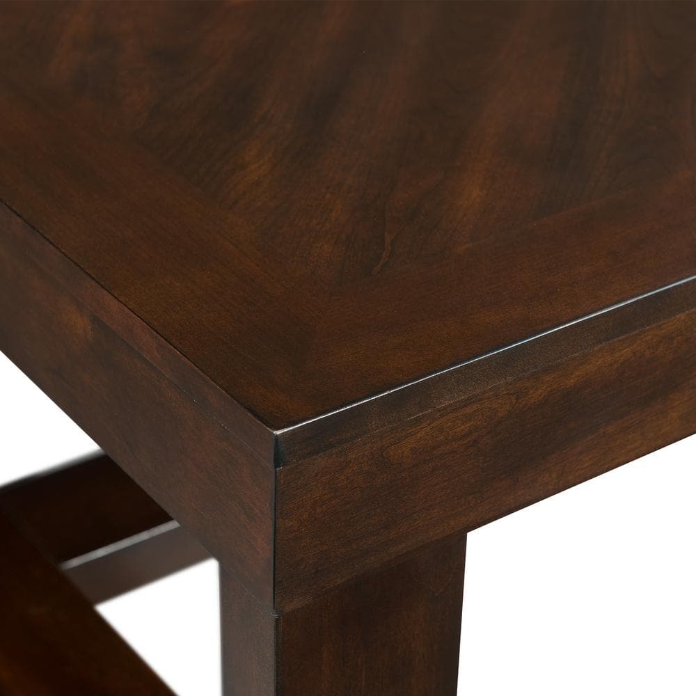 Drew 52'' Warm Cherry Rectangular Wood Coffee Table