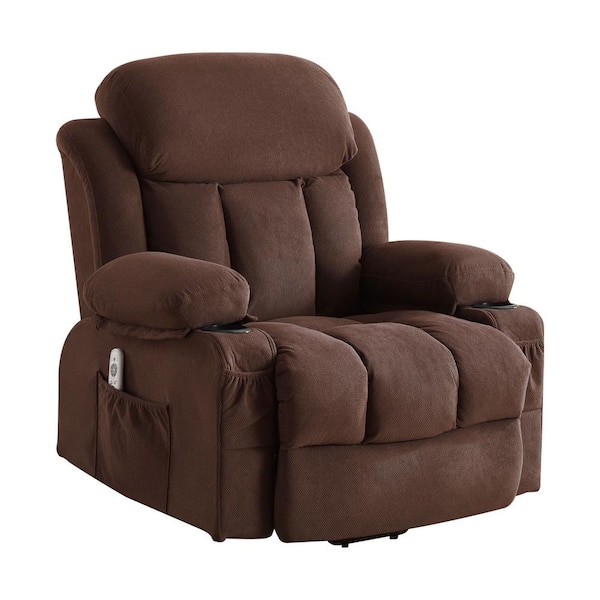 ComHoma Fabric Swivel Recliner with Rocking Recliner Chair