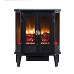 25 in. 1000 sq. ft. Black 5-Sided Infrared Electric Stove