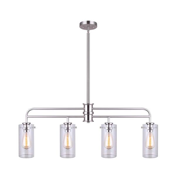 CANARM Albany 4-Light Brushed Nickel Pendant