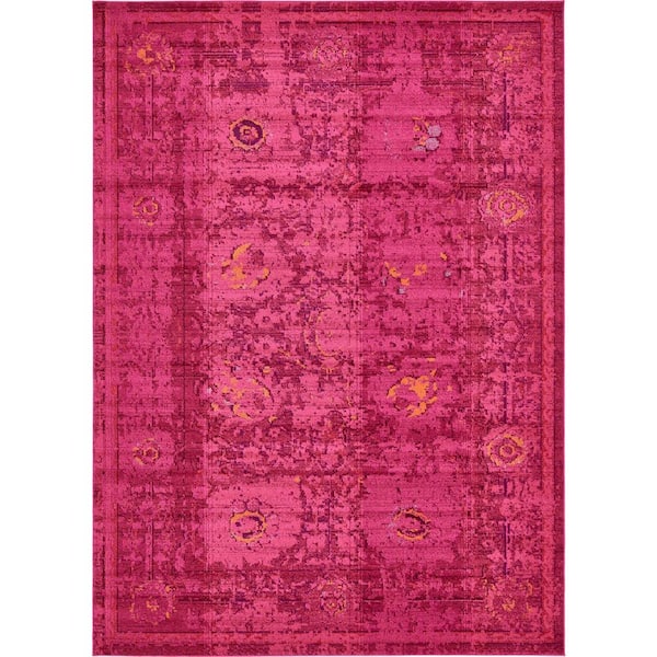 Unique Loom Medici Salamanca Fuchsia 8' 0 x 11' 0 Area Rug