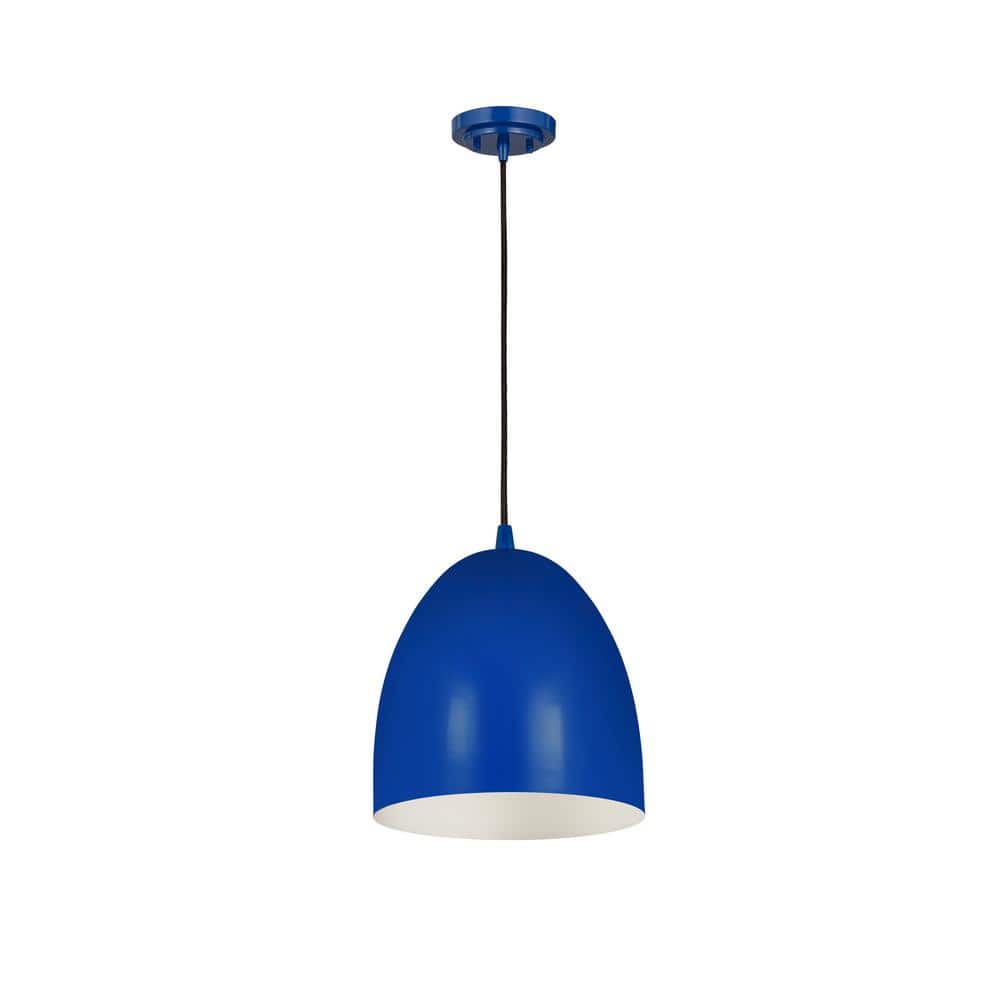 Mid-Century Modern Mint Dome Pendant Light 9.5"