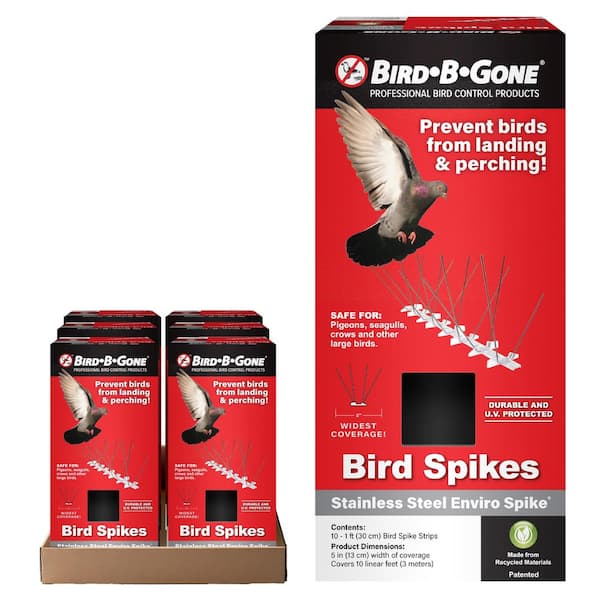 Enviro Spike 10 ft. x 5 in. Stainless Steel Bird Spikes 6 Pack Case