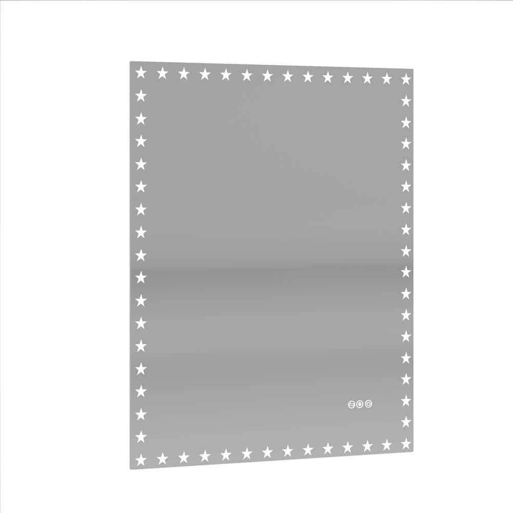 32 in. W x 40 in. H Large Rectangular Frameless LED Bathroom Mirror ...