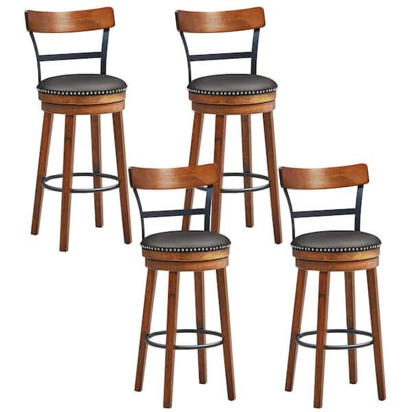 Back Swivel Pub Height Dining Chair, Bar Stool Height Dining Chairs