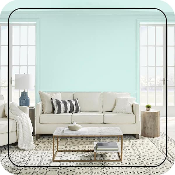 Reviews for BEHR PREMIUM PLUS 1 qt. #490A-1 Teal Ice Flat EcoMix