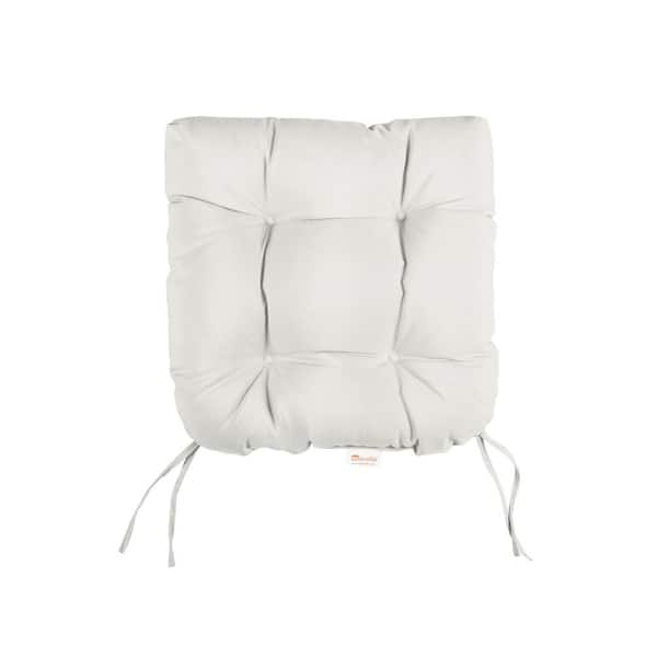 SORRA HOME Sorra Home Sunbrella Canvas Natural U-Shaped Tufted Outdoor Seat Cushion