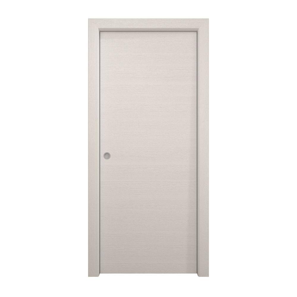 Assemble Required 18 in. x 96 in. Painted White Oak Solid Wood Pocket Door With Hardware price history on PriceWatchPro