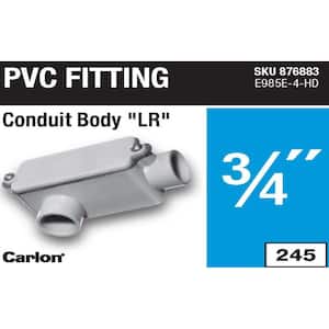 3/4 in. Sch. 40 and 80 PVC Type-LR Conduit Body