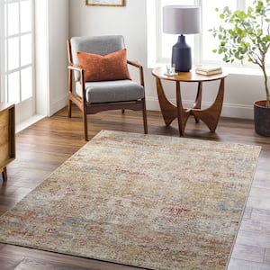 Livabliss Naila Rust Modern Abstract 7 ft. x 7 ft. Area Rug IAL2312 ...
