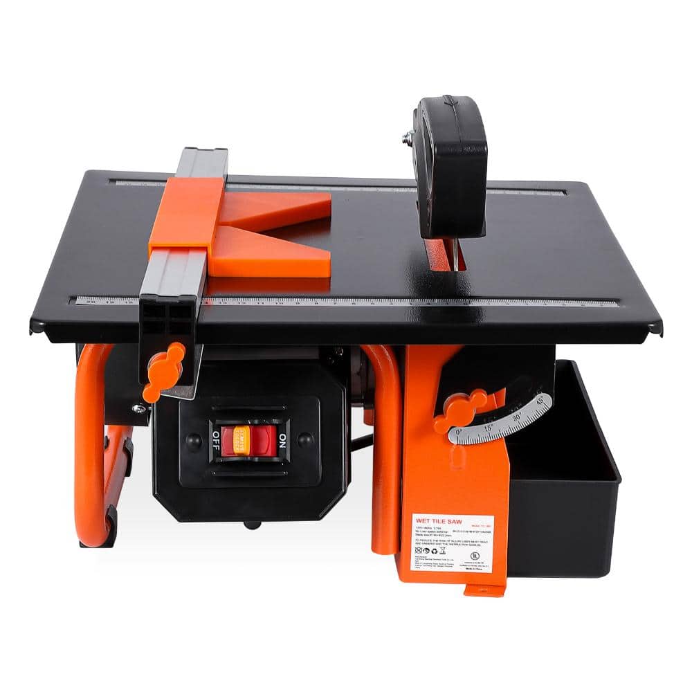 7-Inch Wet Tile Saw with 6500 RPM Pure Copper Motor, 0-45° Bevel Cutting, Water Reservoir for DIY, Professional Use price history on PriceWatchPro
