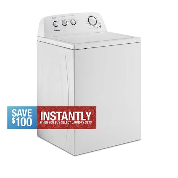 3.8 cu. ft. Top Load Washer in White with High-Efficiency Agitator