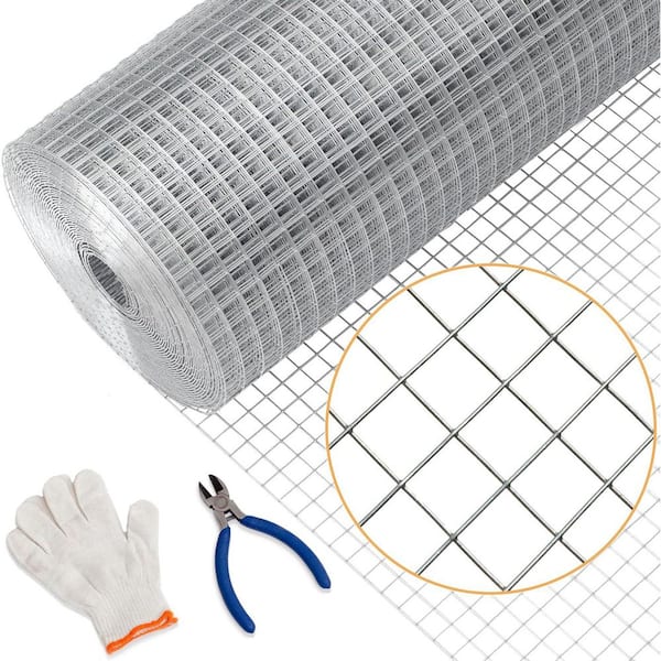 1/4 x 24 x 100' Metal Mesh Roll 23 Gauge Hardware Cloth Powder Coated Galvanized Welded Fence for Poultry Cage Projects