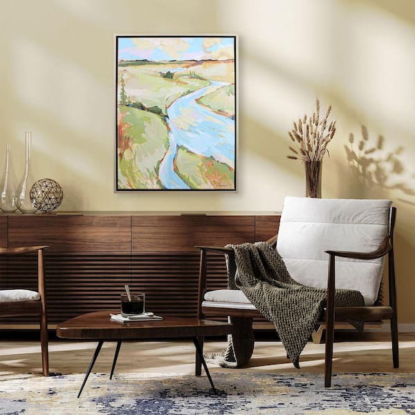 絵画 #flk040144 Paragon Modern Flow 1 Piece Framed Giclee Abstract Art Print 36 in