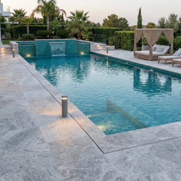 Starlight Teal Glow-in-the-Dark Pool and Wall Glass Square Mosaic Tile 12 in. x 12 in. x 8 mm (5-Piece, 5 sq. ft./Case)
