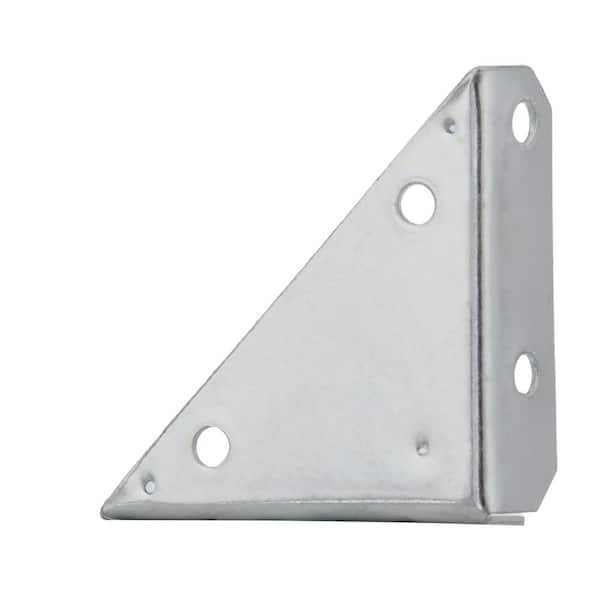 Everbilt 3" x 5/8" Zinc Plated 3 Surface Corner Braces 4 Pcs Fence Gate Hardware 