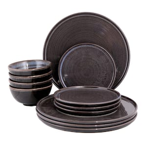 Ethos Rock 12 Piece Porcelain Dinnerware Set (Serving Set for 4)