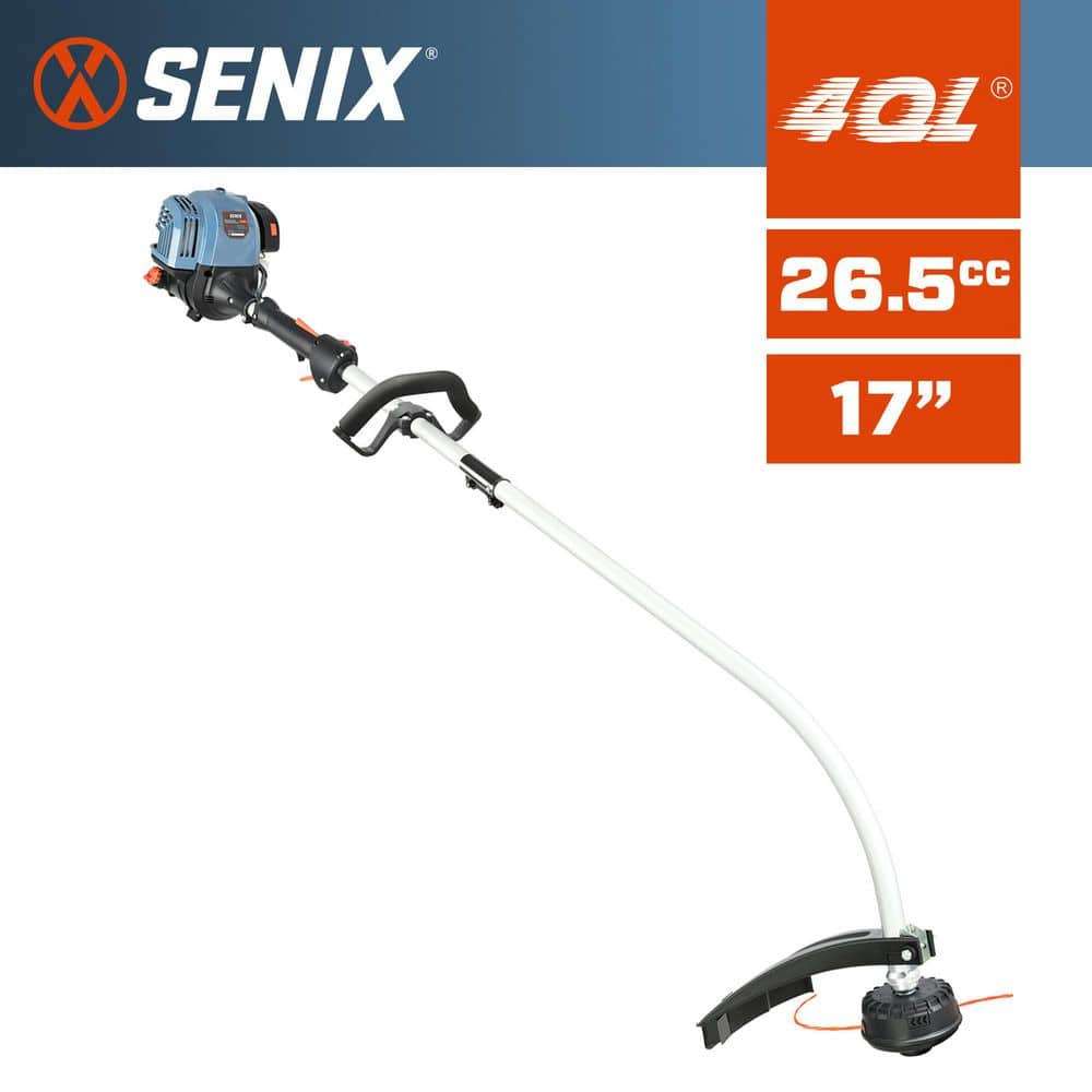 Senix 26.5 cc Gas 4-Stroke Attachment Capable Curve Shaft Trimmer