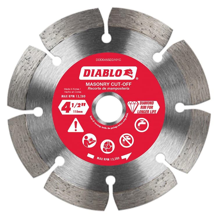 DIABLO 4-1/2 in. Diamond Blade Segmented Rim Masonry Cut Off