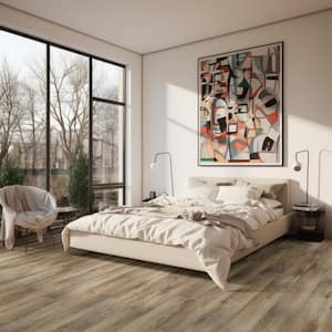 Take Home Sample - Oakwood Terrace Oak Waterproof Click Lock Luxury Vinyl Plank Flooring