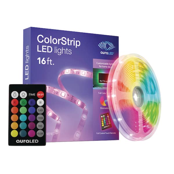 16 ft. USB Plug-in Dimmable Cuttable Color Changing Integrated LED Strip Light