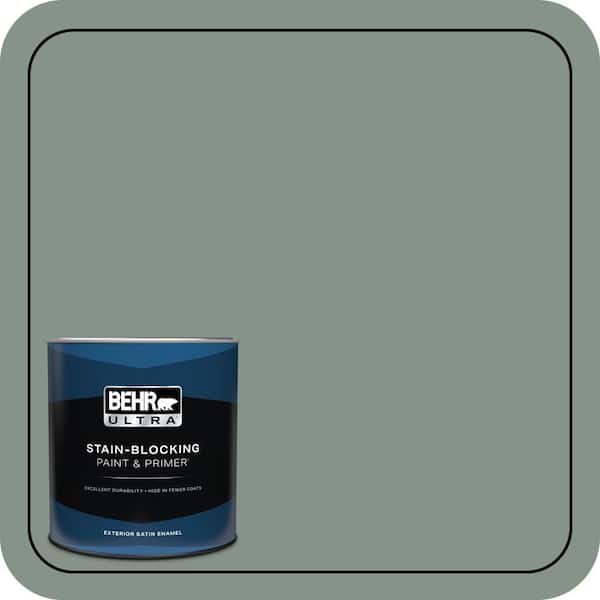 BEHR ULTRA 1 qt. #460F-4 Wethersfield Moss Satin Enamel Exterior Paint & Primer
