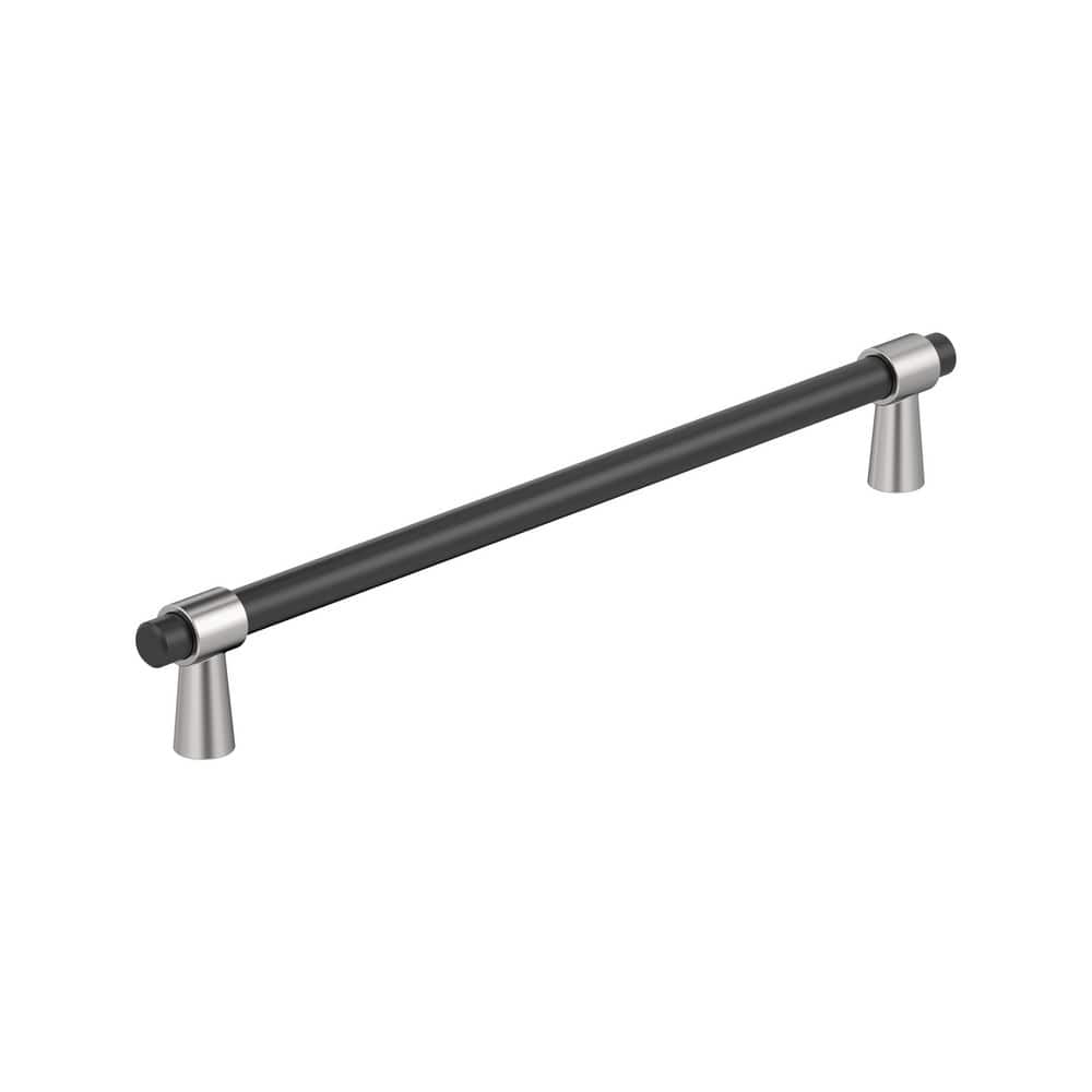 Mergence 10-1/16 in. (256 mm) Center-to-Center Matte Black/Polished Chrome Bar Cabinet Pull price history on PriceWatchPro
