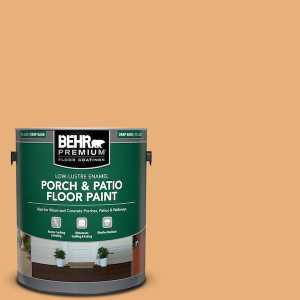 BEHR PREMIUM 1 gal. #M240-5 Squash Bisque Low-Lustre Enamel Interior/Exterior Porch and Patio Floor Paint