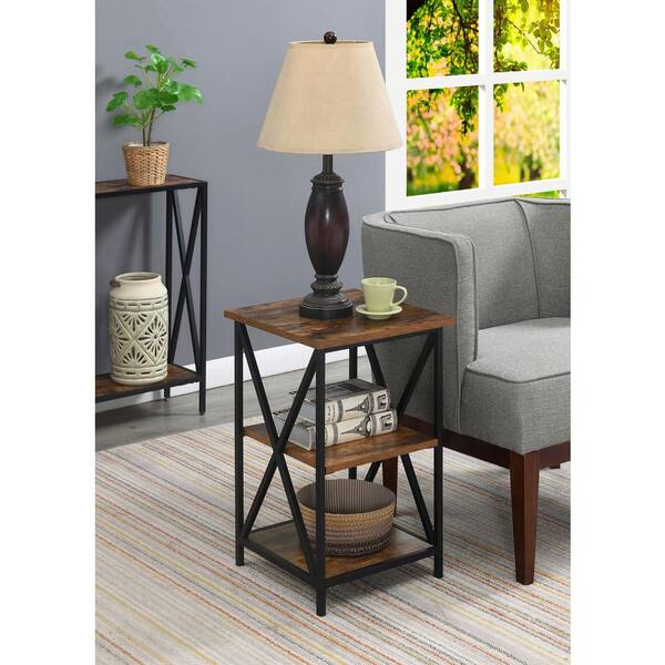 Convenience Concepts Tucson 24.25 in. Barnwood and Black Tall 3