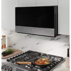 2.1 cu. ft. Smart Over the Range Microwave with Sensor Cooking in Platinum Glass