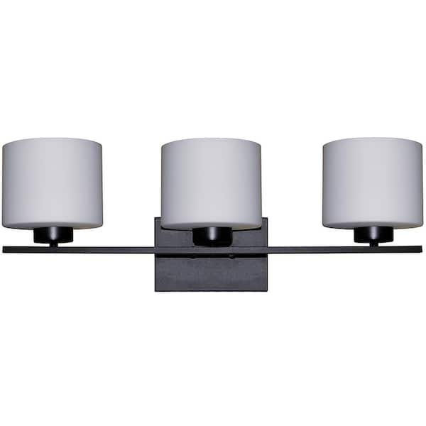 Cambridge 3-Light Ebony Bronze Bath Light