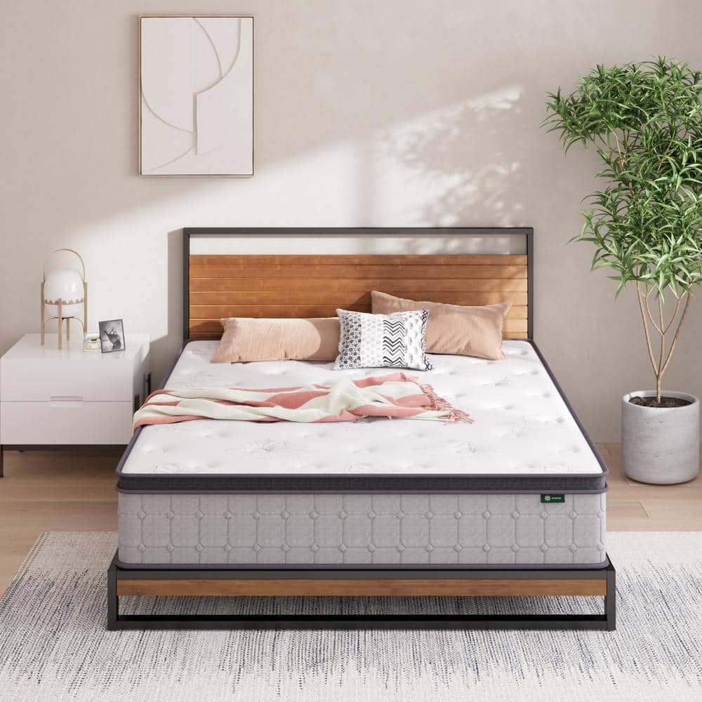 SereneDream Full Eurotop 12" Cooling Gel Memory Foam Innerspring Mattress